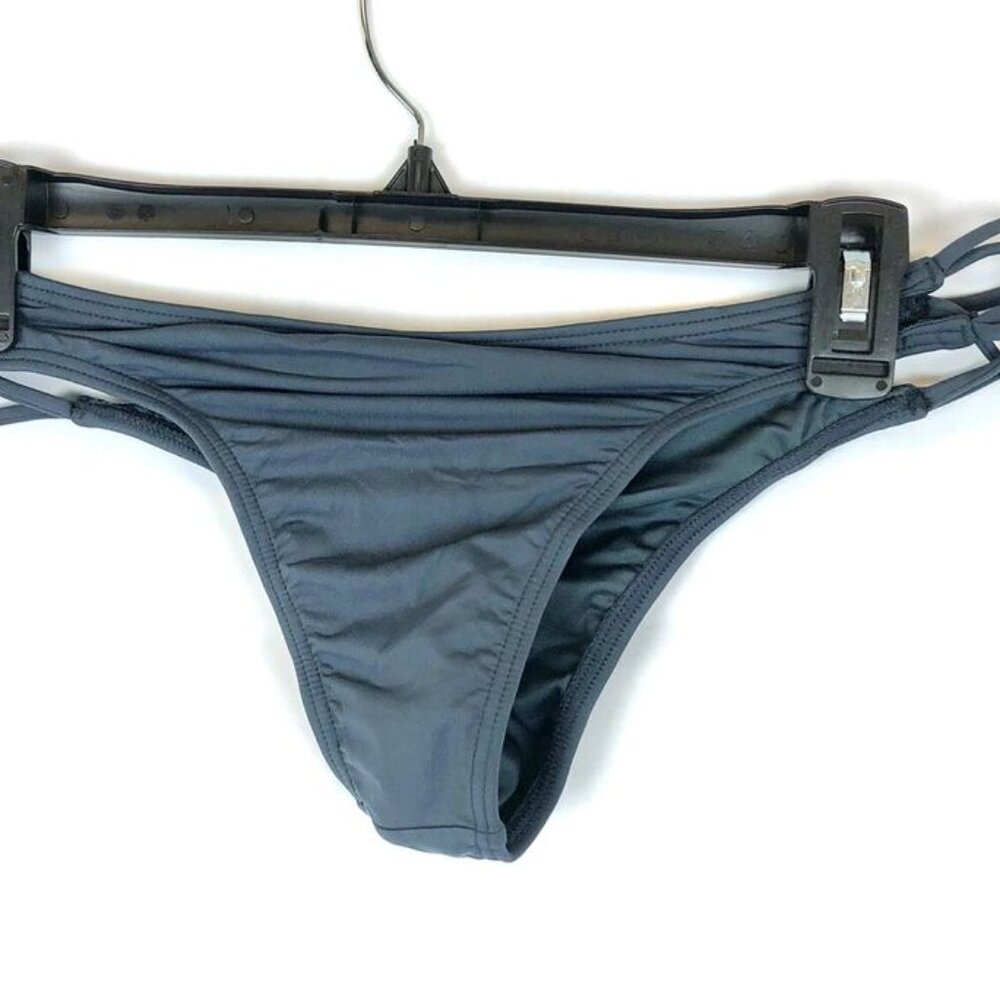 O’Neill Women’s Salt Water Solids Criss Cross Blue Cheeky Bikini Bottom Size L - Picture 4 of 5